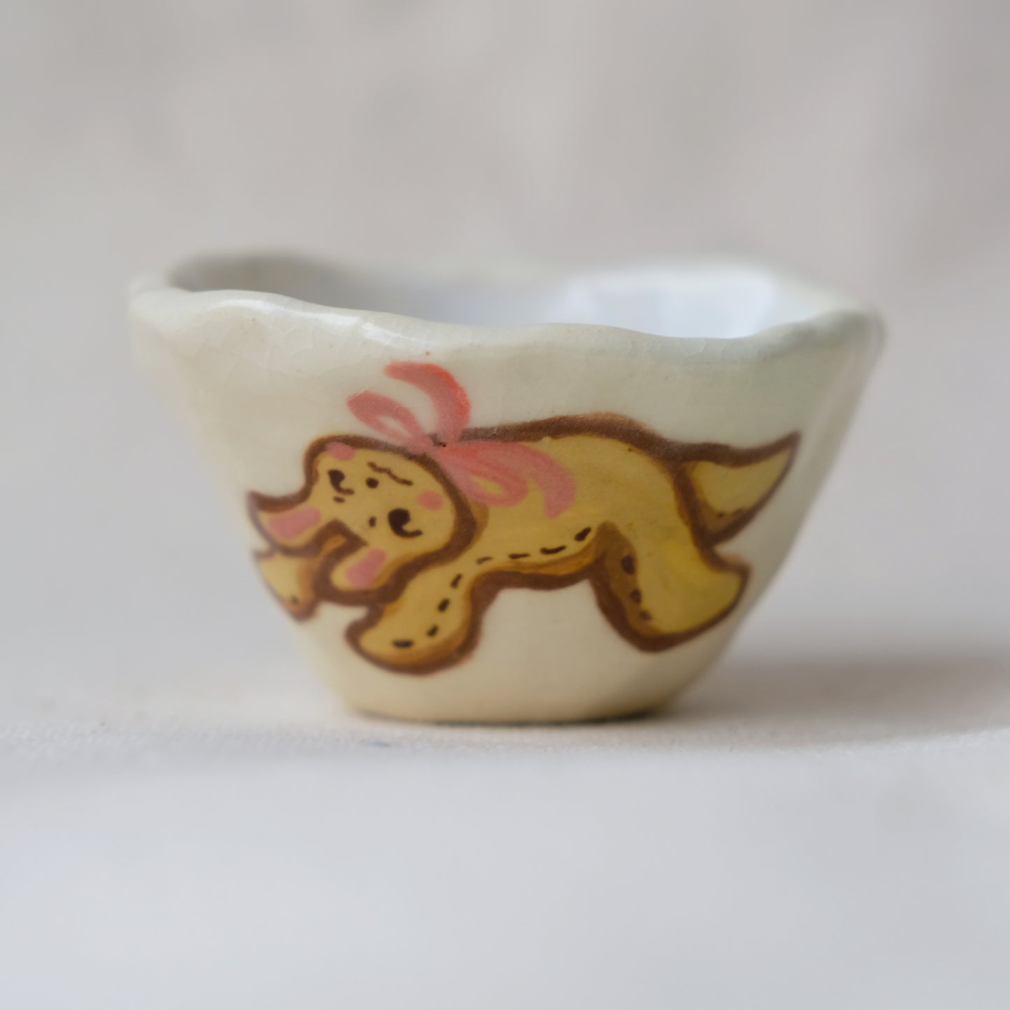 baby bunny pinch pot