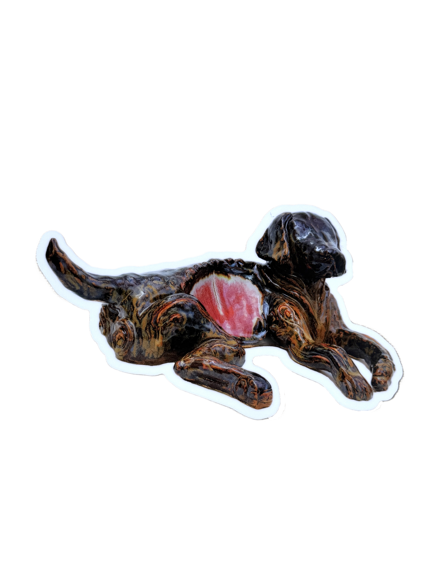 hungry dog sticker