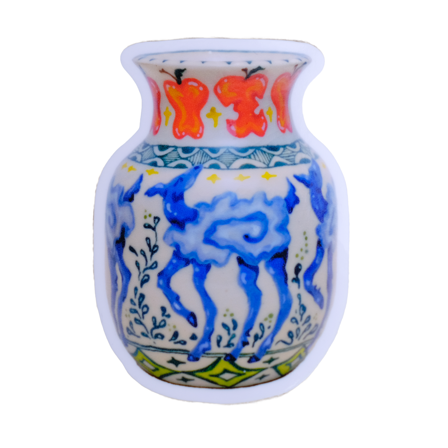 Lambscape Vase Sticker