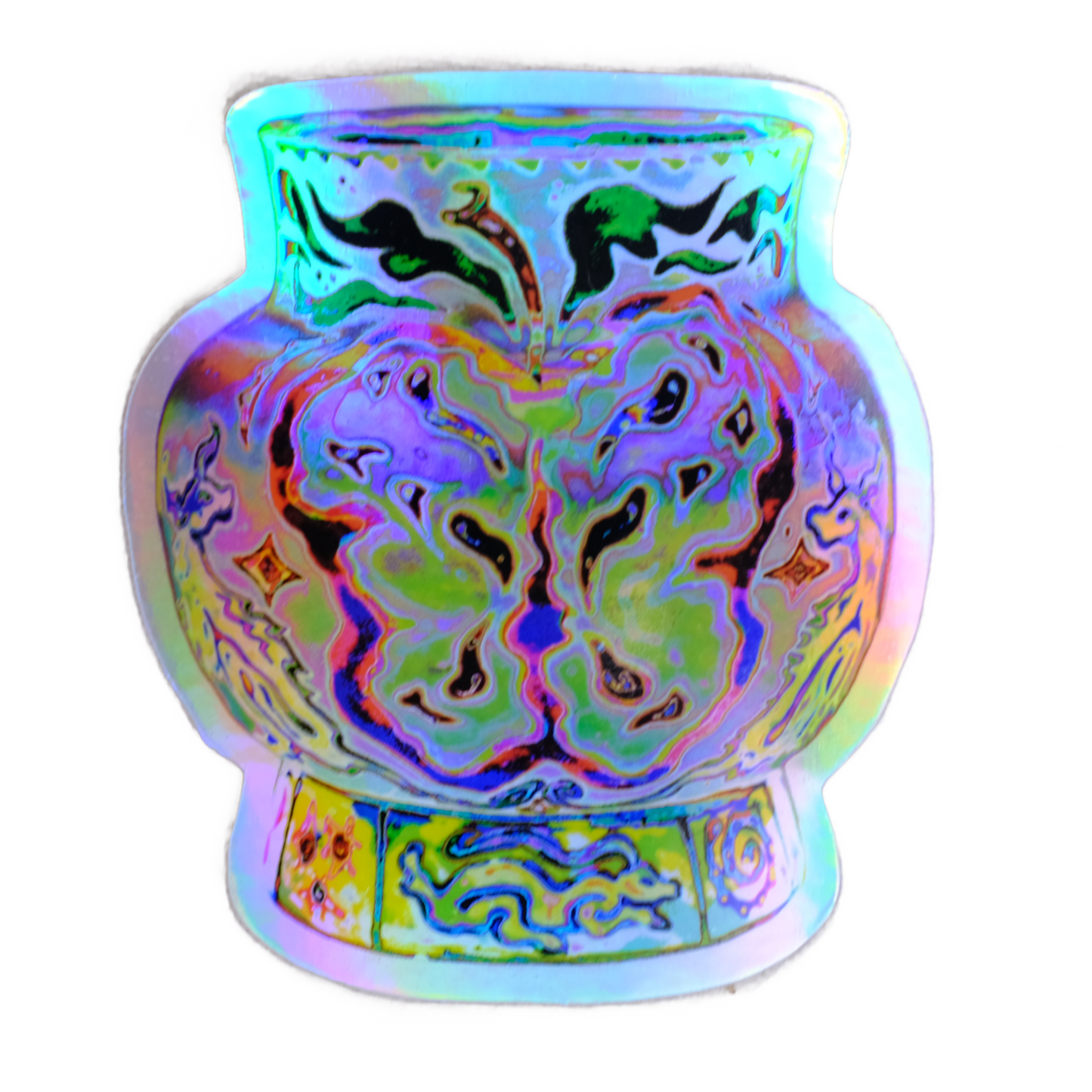 holo apple vessel sticker