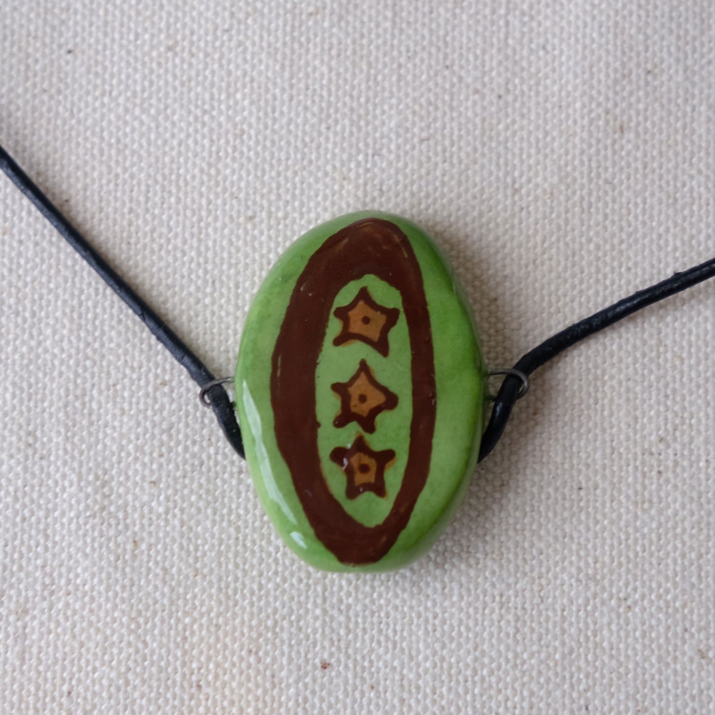wood star charm
