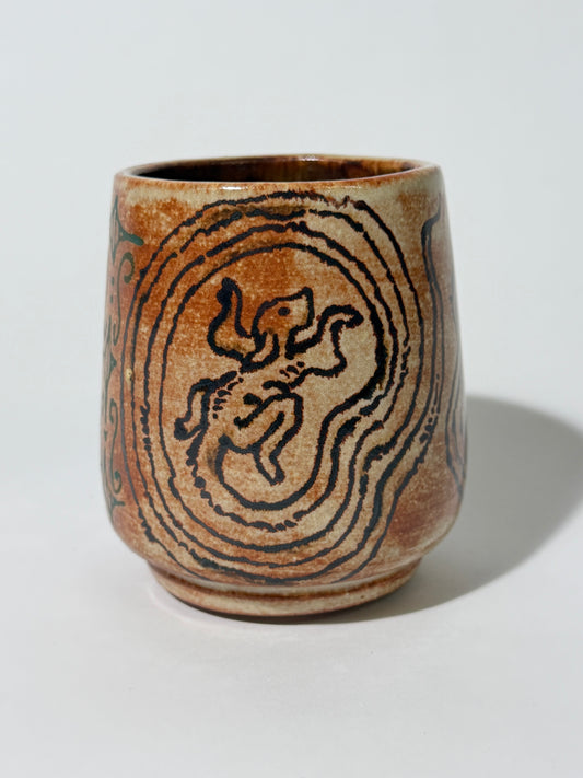 a dog chasing its tail