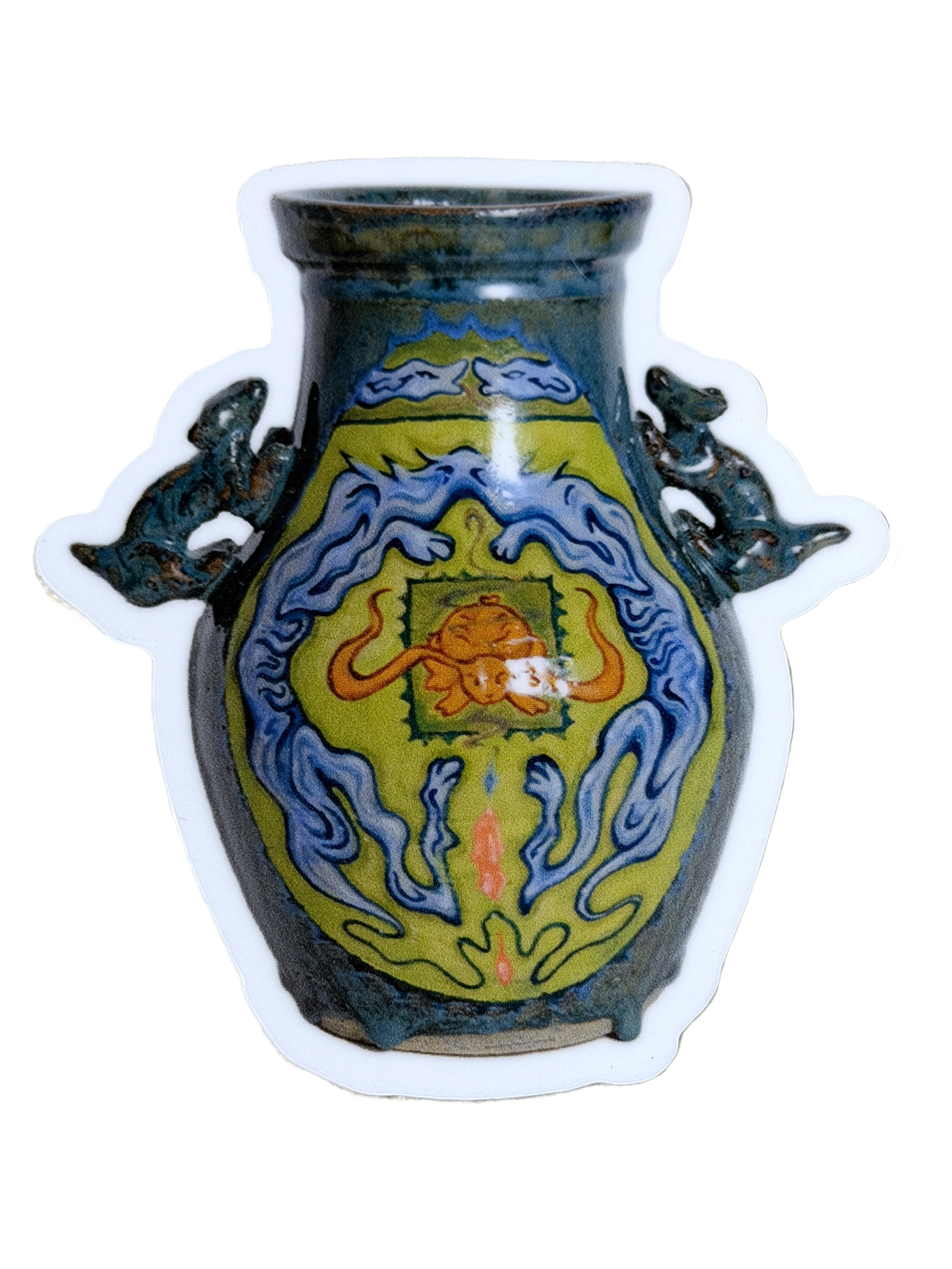 melting dogs sticker