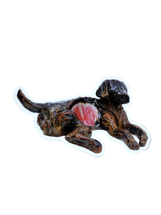 hungry dog sticker