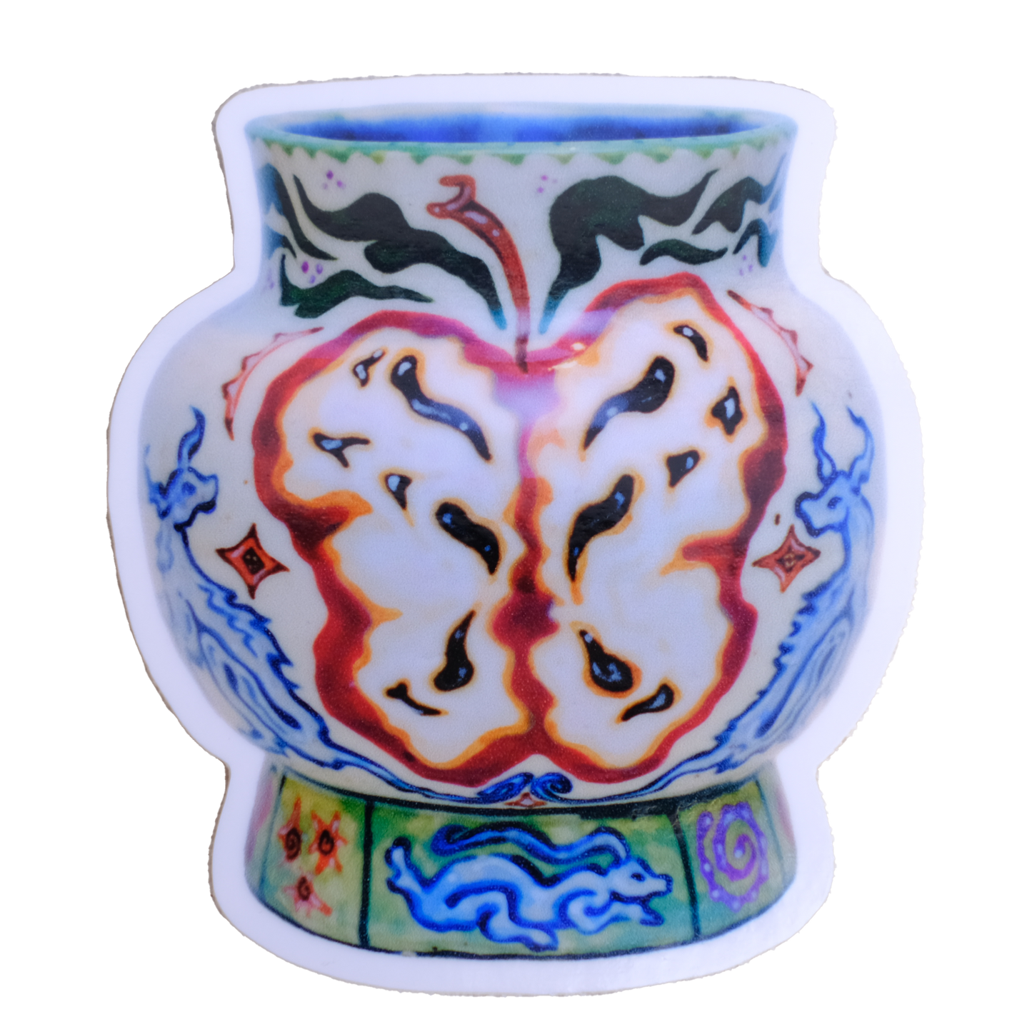 apple vessel sticker