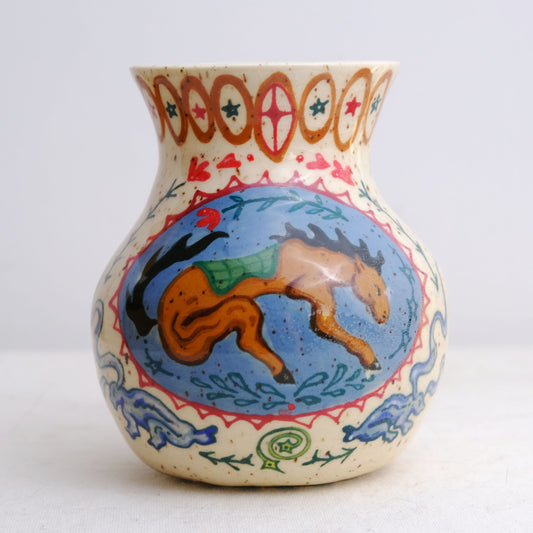 traditional horse vase